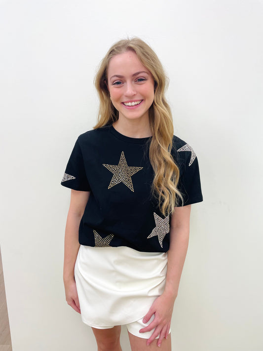 Black and Gold Star Shirt