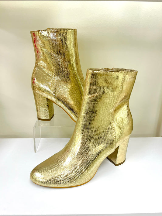 Gold Gia Booties