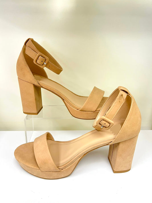 Nude Two Strap Heel