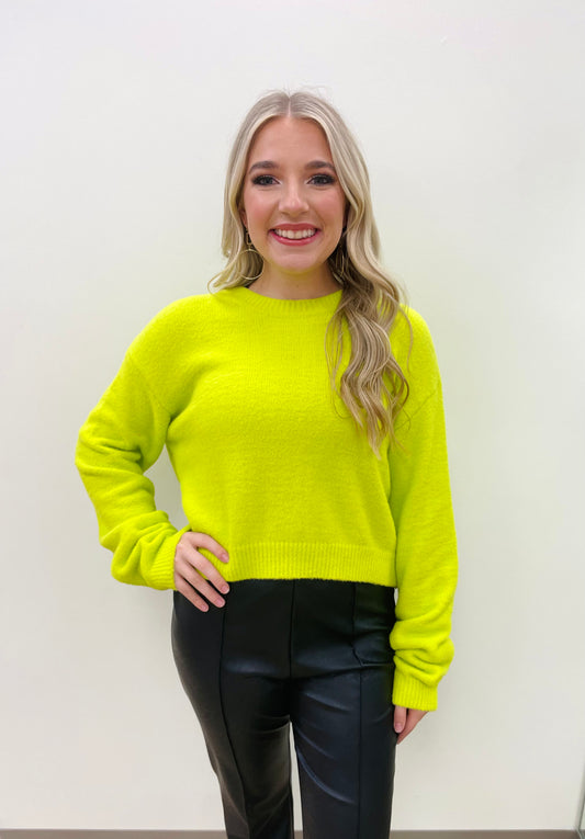 Lime Green Soft Sweater